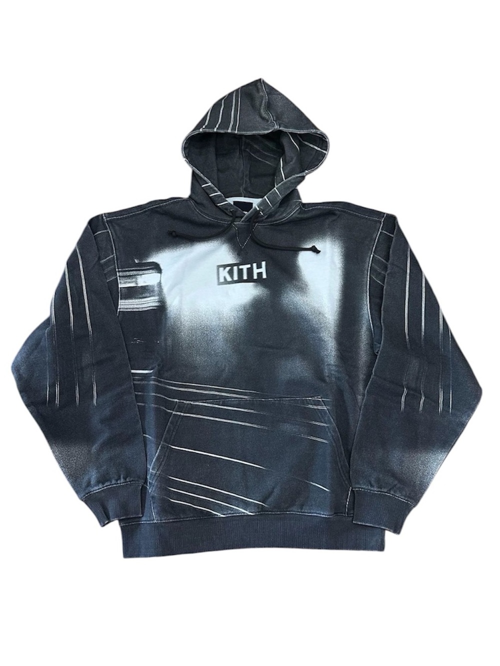 Kith Commuter Hoodie Graphic Box Logo Size L NWT